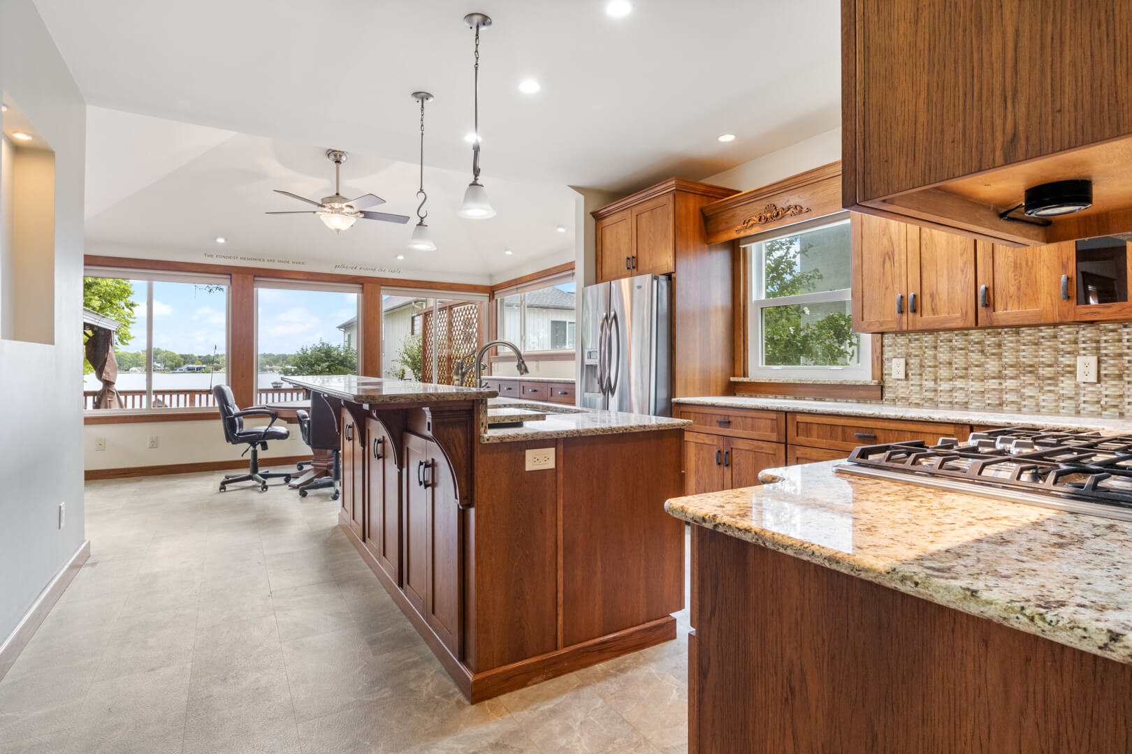 Exterior twilight photo of a suburban home